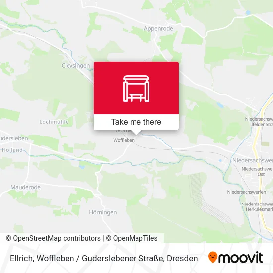 Карта Ellrich, Woffleben / Guderslebener Straße