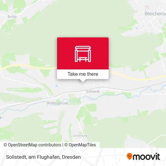 Карта Sollstedt, am Flughafen