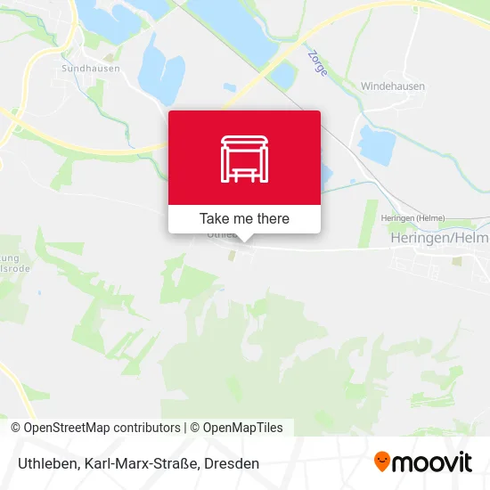 Карта Uthleben, Karl-Marx-Straße