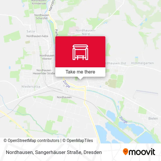 Карта Nordhausen, Sangerhäuser Straße
