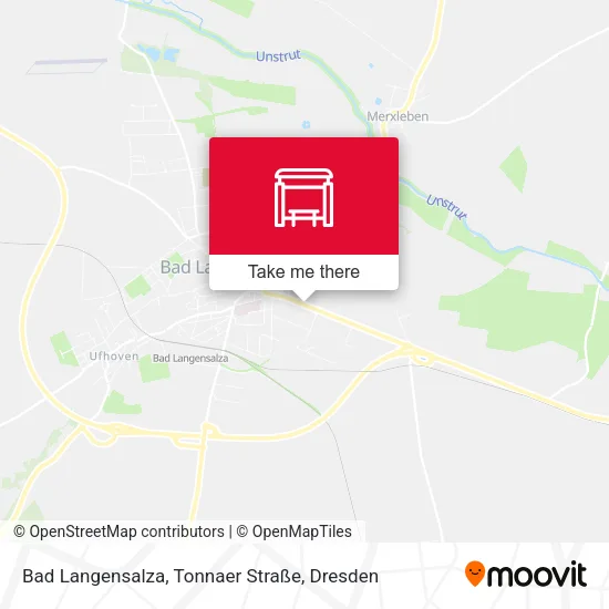Карта Bad Langensalza, Tonnaer Straße