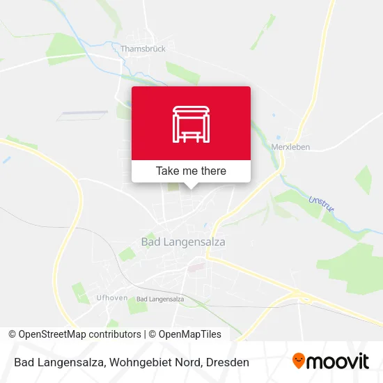 Карта Bad Langensalza, Wohngebiet Nord