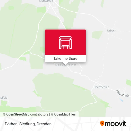 Карта Pöthen, Siedlung