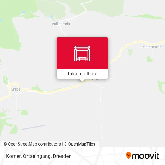 Карта Körner, Ortseingang