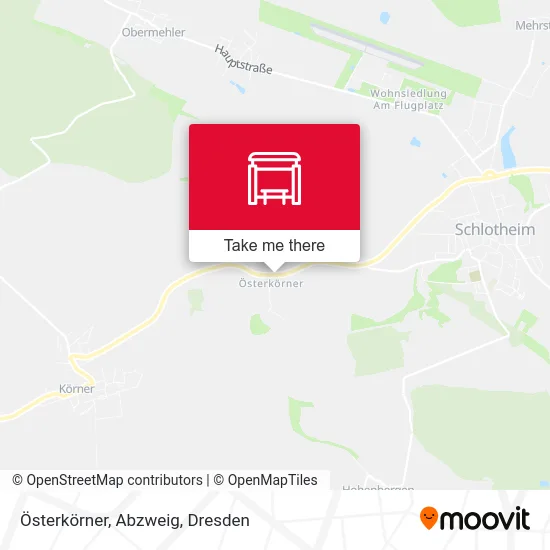 Карта Österkörner, Abzweig