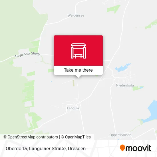 Карта Oberdorla, Langulaer Straße