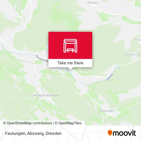 Карта Faulungen, Abzweig