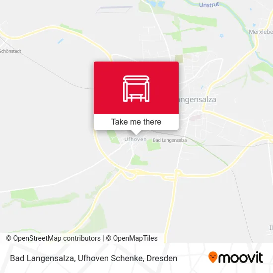 Карта Bad Langensalza, Ufhoven Schenke
