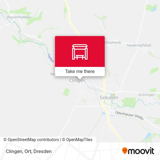 Карта Clingen, Ort