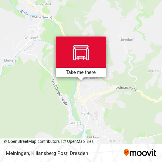 Карта Meiningen, Kiliansberg Post