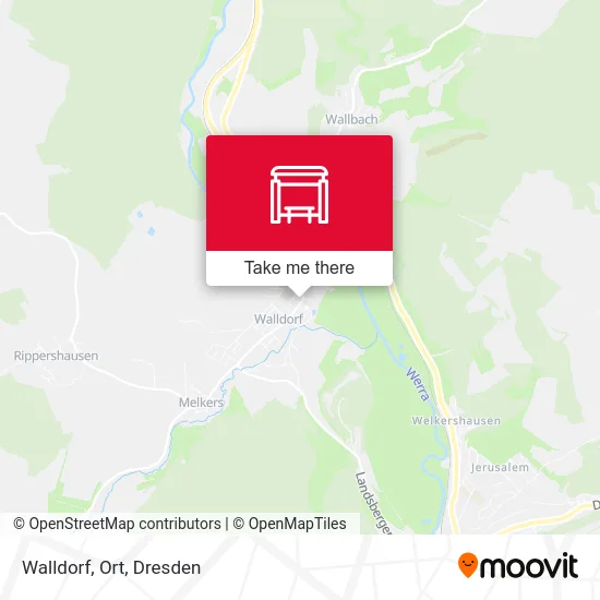 Карта Walldorf, Ort