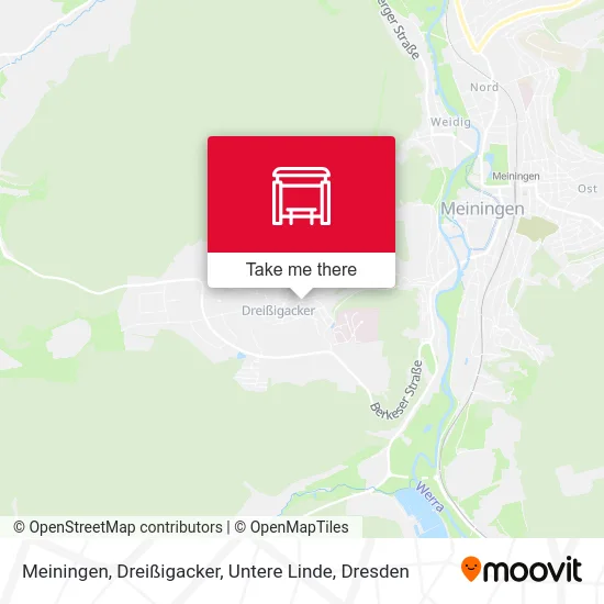 Карта Meiningen, Dreißigacker, Untere Linde
