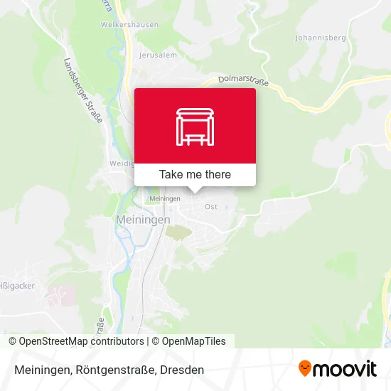 Карта Meiningen, Röntgenstraße