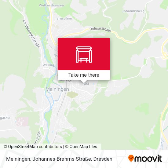 Карта Meiningen, Johannes-Brahms-Straße