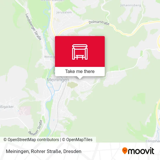 Карта Meiningen, Rohrer Straße