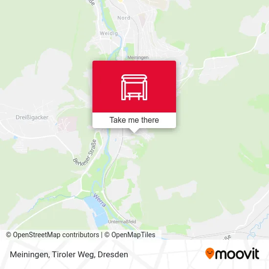 Карта Meiningen, Tiroler Weg