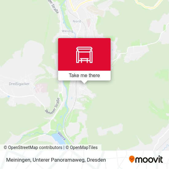 Карта Meiningen, Unterer Panoramaweg