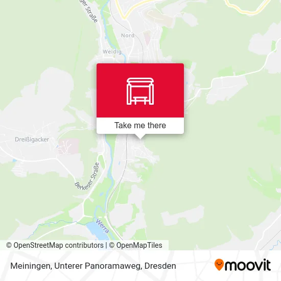 Карта Meiningen, Unterer Panoramaweg