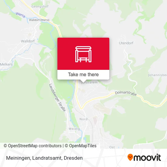 Карта Meiningen, Landratsamt