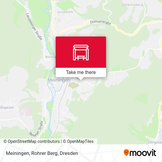 Карта Meiningen, Rohrer Berg