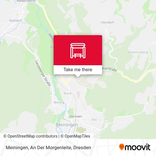 Карта Meiningen, An Der Morgenleite
