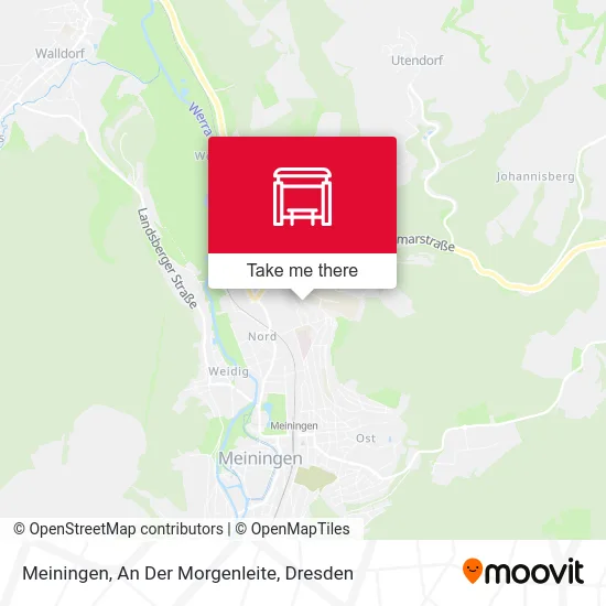 Карта Meiningen, An Der Morgenleite