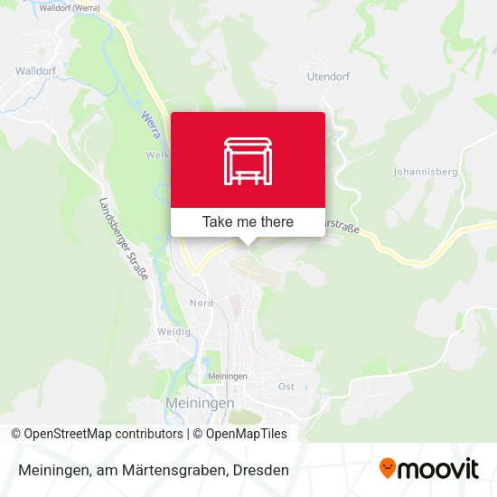 Карта Meiningen, am Märtensgraben