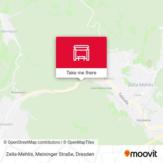 Карта Zella-Mehlis, Meininger Straße