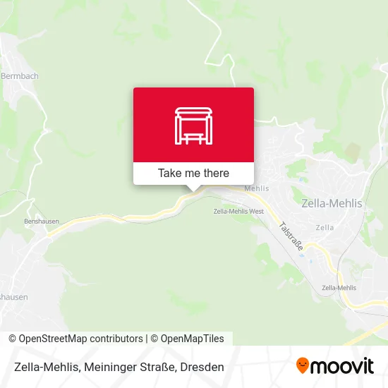 Карта Zella-Mehlis, Meininger Straße