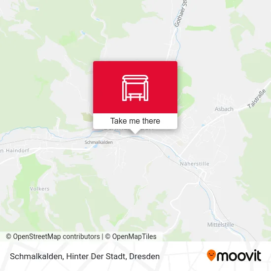 Карта Schmalkalden, Hinter Der Stadt
