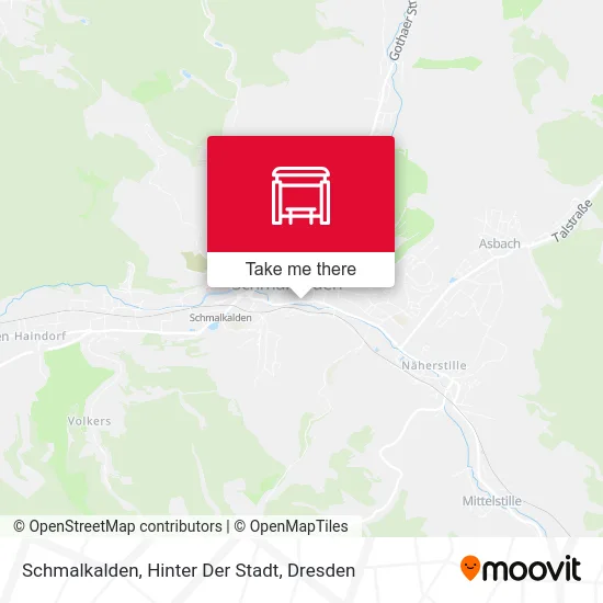 Карта Schmalkalden, Hinter Der Stadt