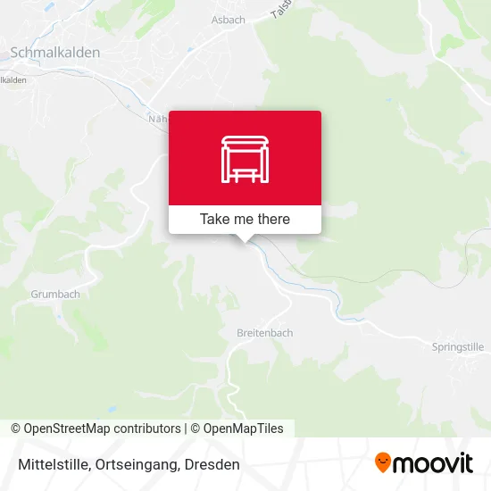Карта Mittelstille, Ortseingang