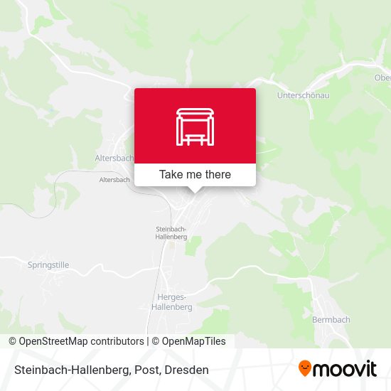 Карта Steinbach-Hallenberg, Post