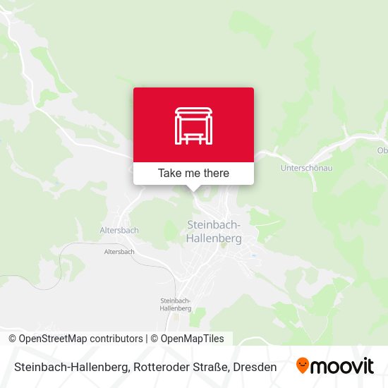 Карта Steinbach-Hallenberg, Rotteroder Straße
