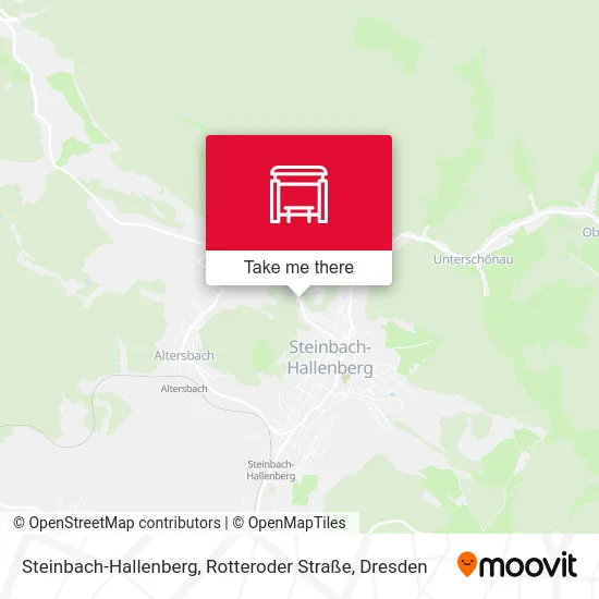 Карта Steinbach-Hallenberg, Rotteroder Straße