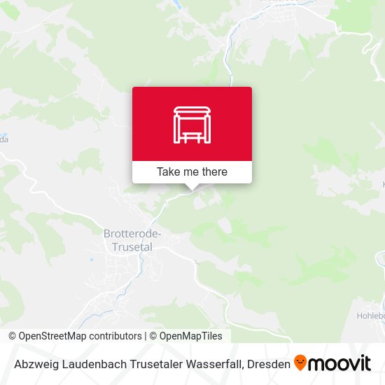 Карта Abzweig Laudenbach Trusetaler Wasserfall