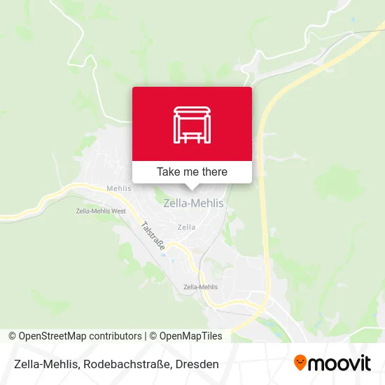 Карта Zella-Mehlis, Rodebachstraße