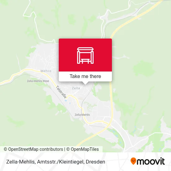 Карта Zella-Mehlis, Amtsstr. / Kleintiegel