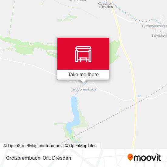 Карта Großbrembach, Ort
