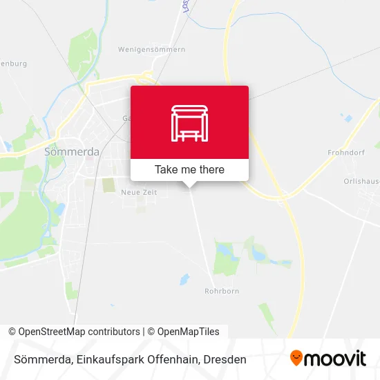 Карта Sömmerda, Einkaufspark Offenhain