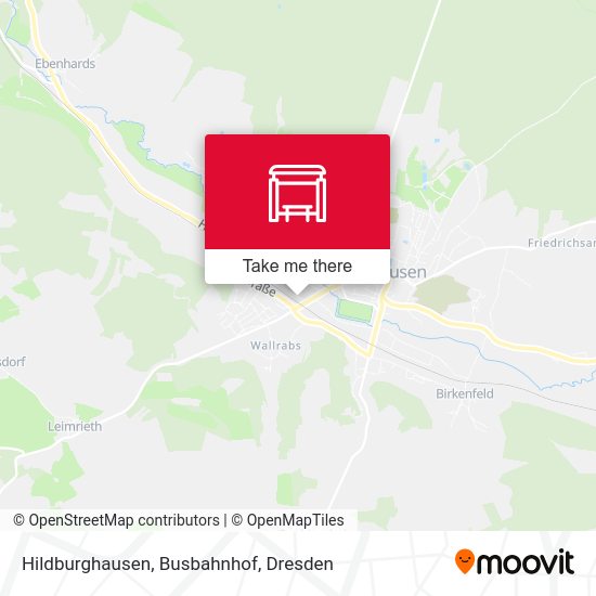 Карта Hildburghausen, Busbahnhof