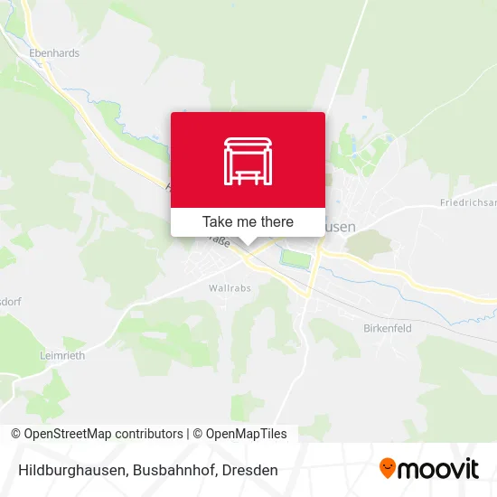 Карта Hildburghausen, Busbahnhof