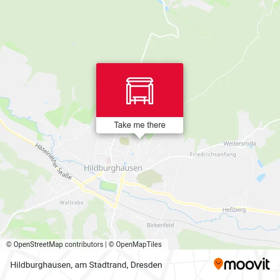 Карта Hildburghausen, am Stadtrand