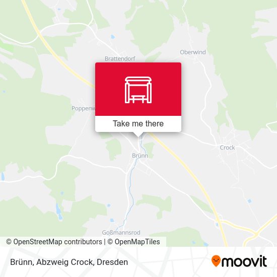 Карта Brünn, Abzweig Crock