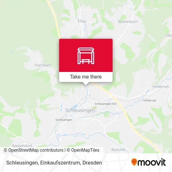 Карта Schleusingen, Einkaufszentrum