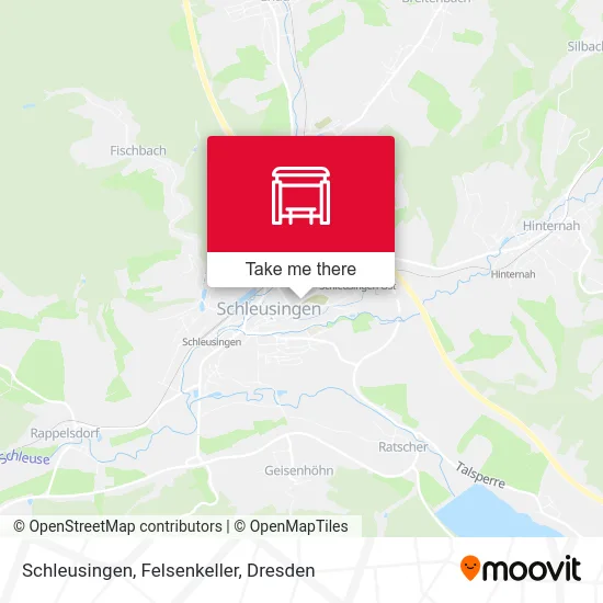 Карта Schleusingen, Felsenkeller