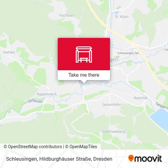 Карта Schleusingen, Hildburghäuser Straße