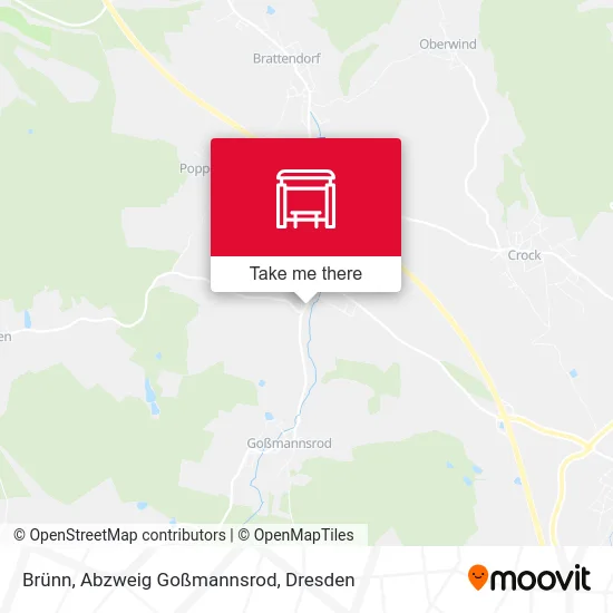 Карта Brünn, Abzweig Goßmannsrod