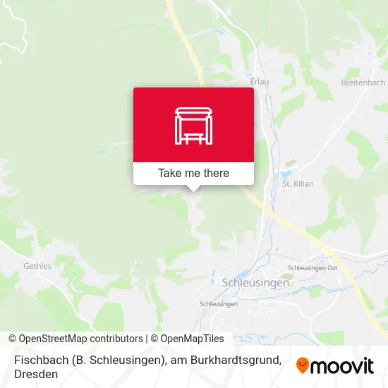 Карта Fischbach (B. Schleusingen), am Burkhardtsgrund