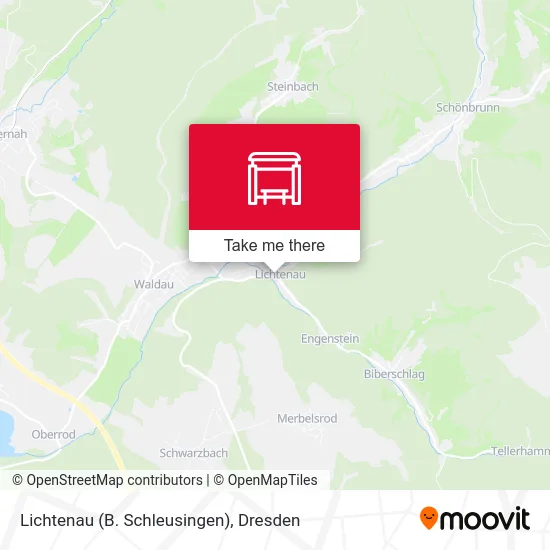Карта Lichtenau (B. Schleusingen)